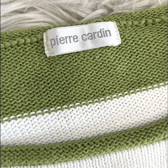 Pierre Cardin Striped Cotton Sweater (S) - Picture 4 of 13